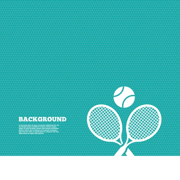 Racchette da tennis con sfondo a sfera — Vettoriale Stock