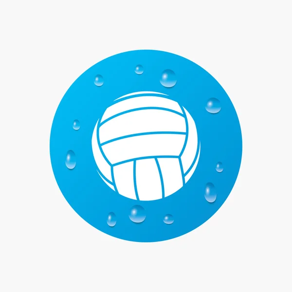 Icône signe de volley-ball . — Image vectorielle