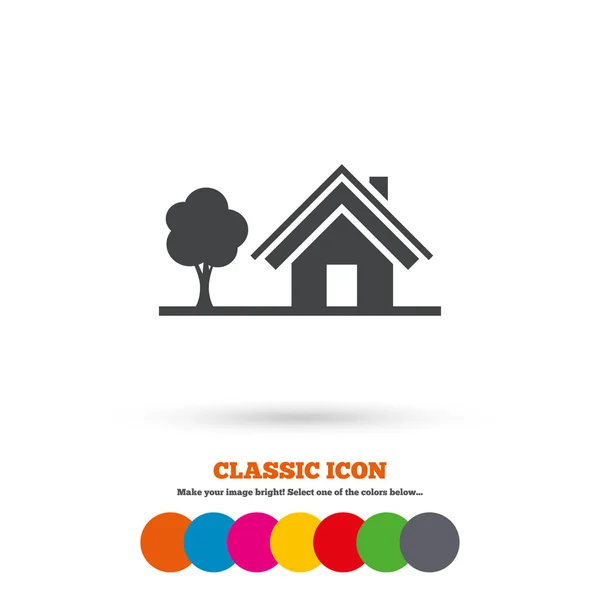 Home, house sign icon. — Wektor stockowy