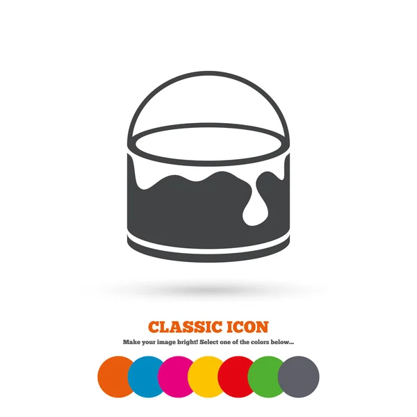 Bucket of paint icon. — Stock Vector