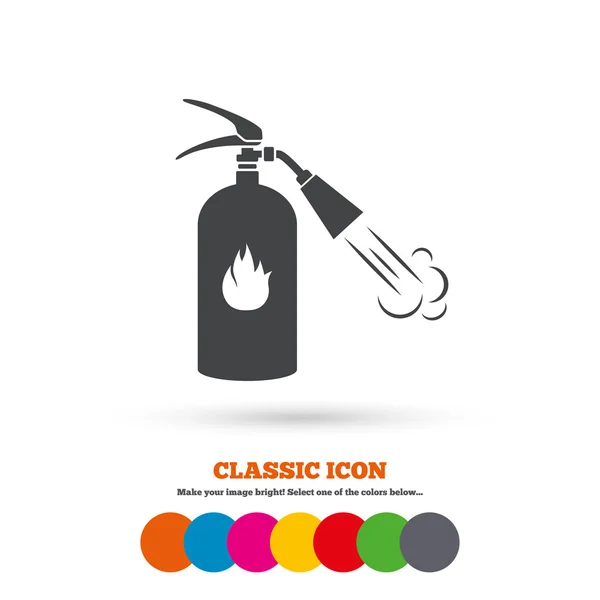 Fire extinguisher sign icon. — Stock Vector