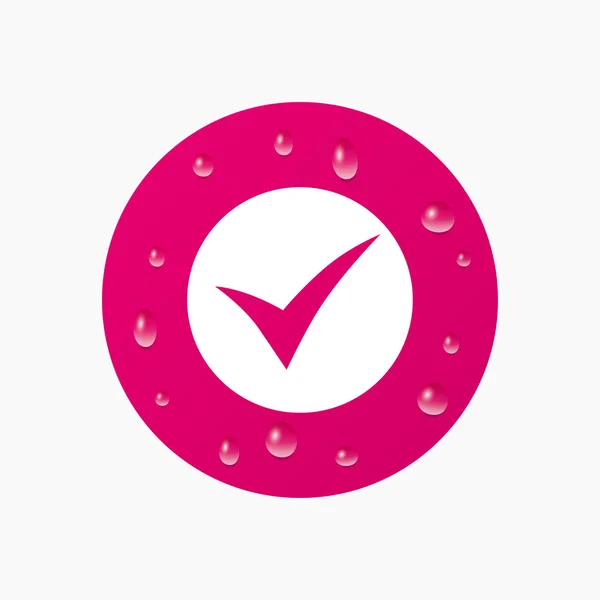 Comprobar icono de signo . — Vector de stock