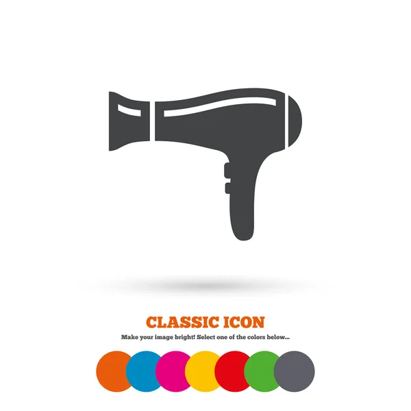 Hairdryer sign icon. — Stock Vector