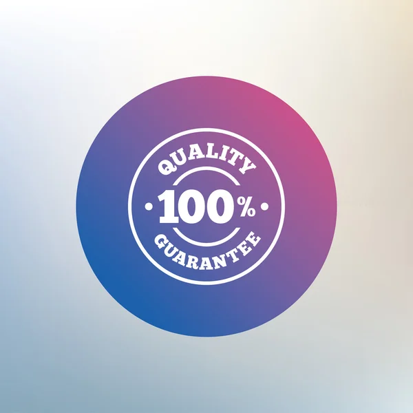 Icono de garantía de calidad 100% . — Archivo Imágenes Vectoriales