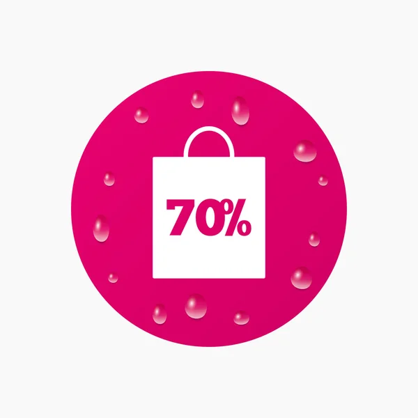 70 percent sale bag — Stock Vector