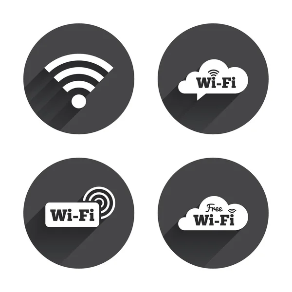Wifi, Wireless Network icons set. — Stock Vector