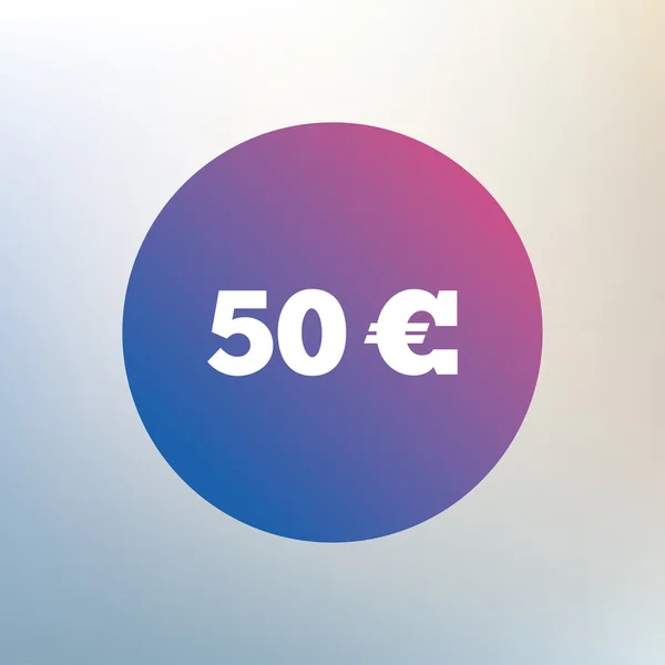 50-Euro-Zeichen. — Stockvektor
