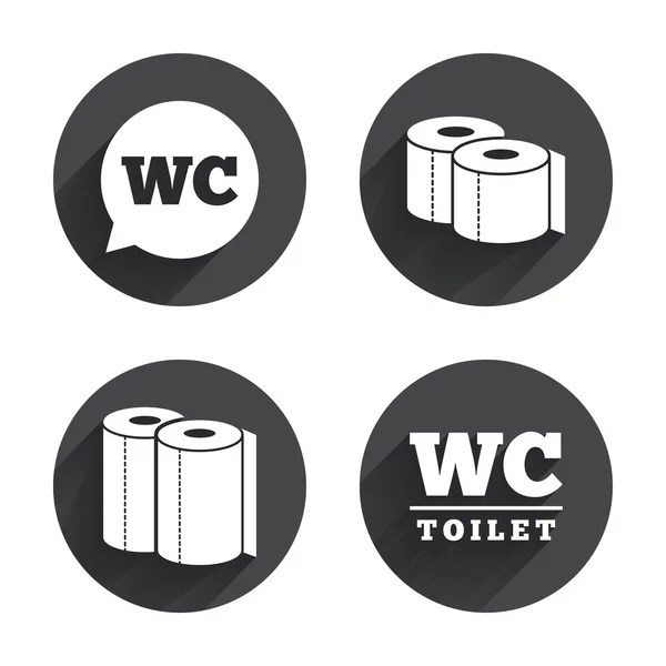 Set de iconos de papel higiénico — Vector de stock