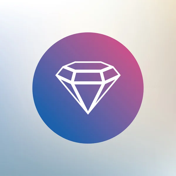 Diamond, jewelry, gem icon — Stock Vector