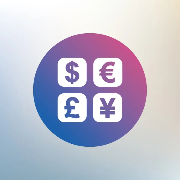 Currency exchange, money icons — Stockvector