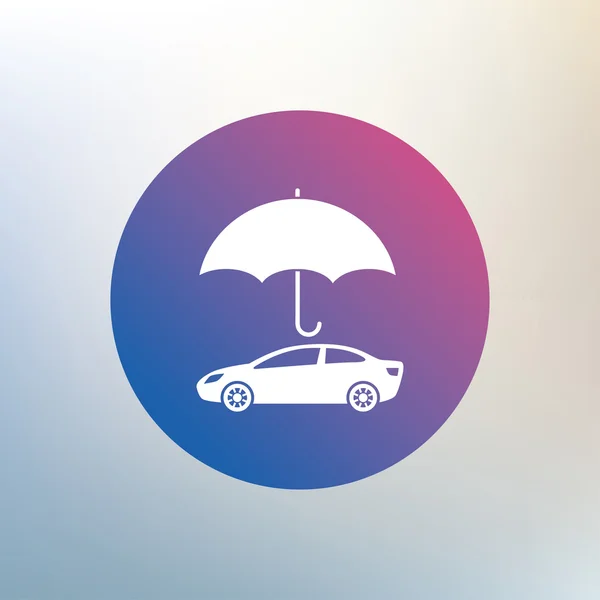 Bil försäkring tecken ikonen — Stock vektor