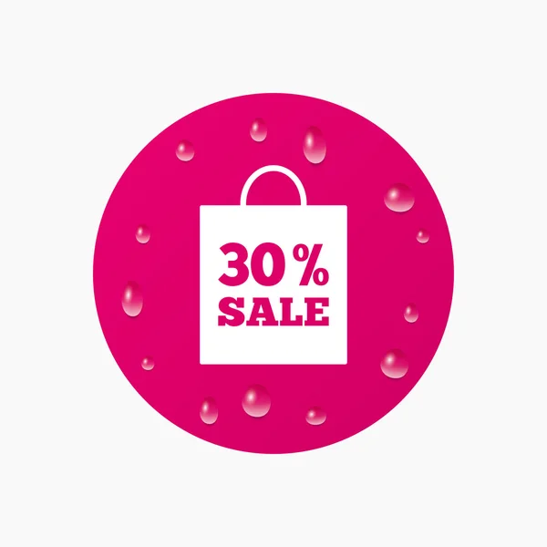 30 percent sale bag — Stock Vector