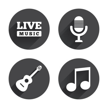 Müzikal öğeleri, müzik Icons set.