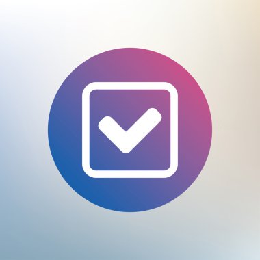 onay işareti işareti simgesi.