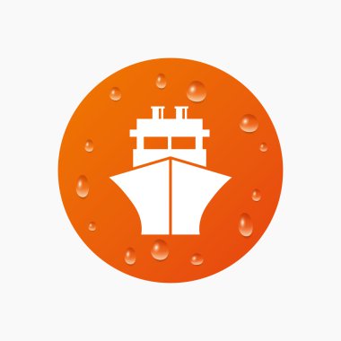 Gemi veya tekne işareti simgesi.