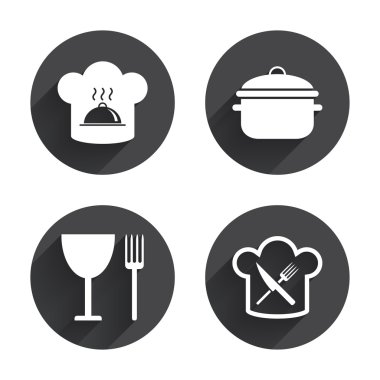 food, cooking icons set