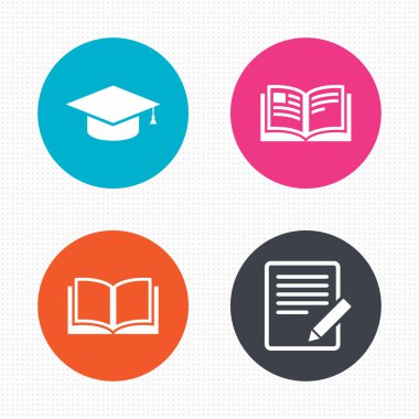 Education, study icons set