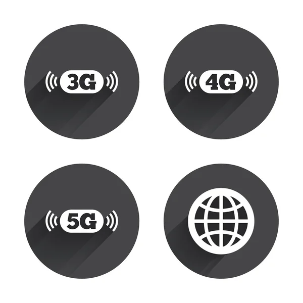 Iconos de telecomunicaciones móviles . — Vector de stock
