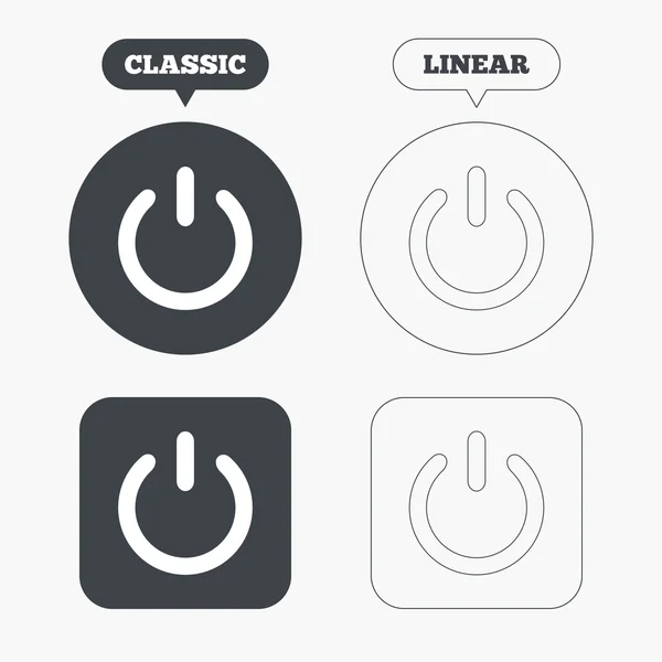 Power, switch on icons set — Stockový vektor