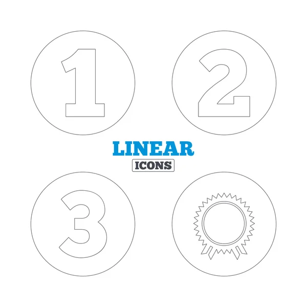 First, second and third place icons ⬇ Vector Image by © Blankstock ...