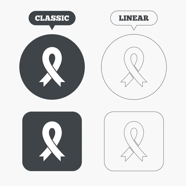 リボン記号アイコン — ストックベクタ