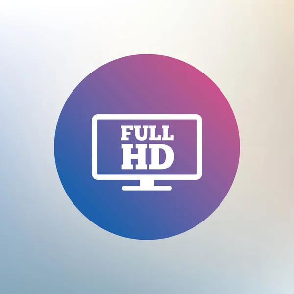 Volledige hd-breedbeeld tv. — Stockvector