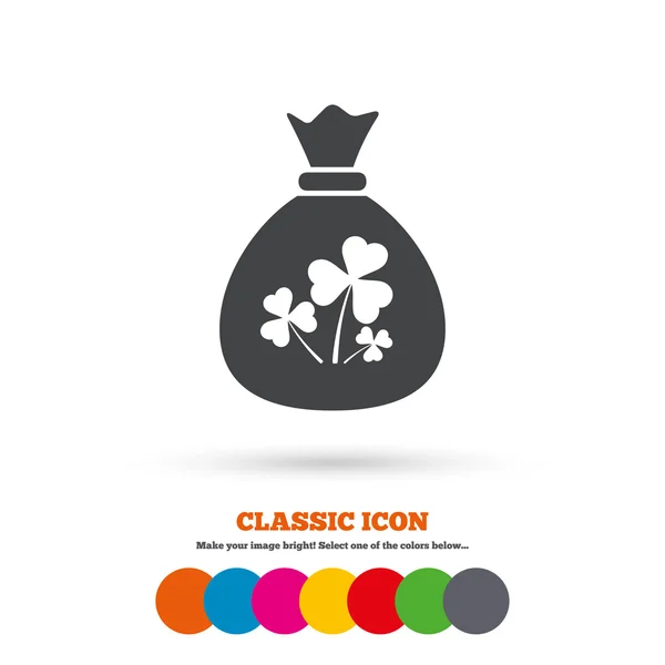 Money bag, Saint Patrick icon — Stock vektor