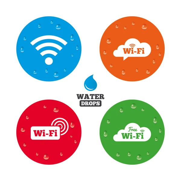 Wifi, Wireless Network icons set. — 스톡 벡터