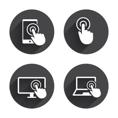 Dokunmatik ekran, smartphone Icons set