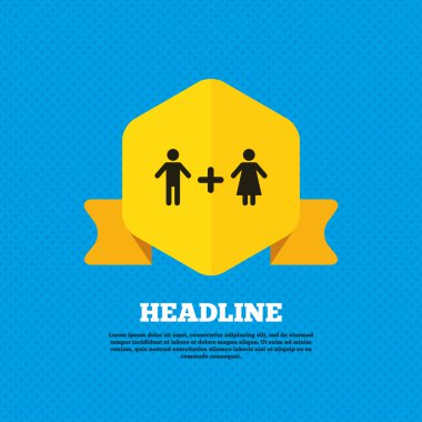 Couple, Male, female. Lovers icon.