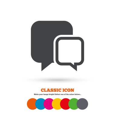 Chat, speech bubbles icons
