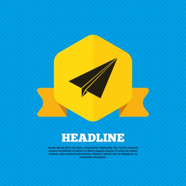 Paper Plane, travel icon