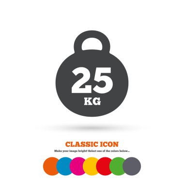 Weight, sport icon