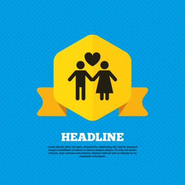 Couple, lovers, love icon