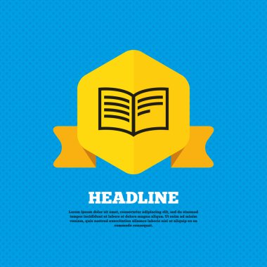 Kitap okumak, eğitim simgesi,