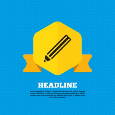 Pencil icon. Edit content button.