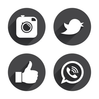 Hipster style icons set