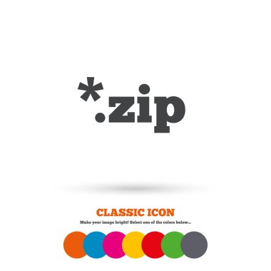 Arşiv dosyası, ZIP simgesi