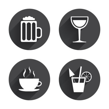 Drinks, Coffee cup, glass icons