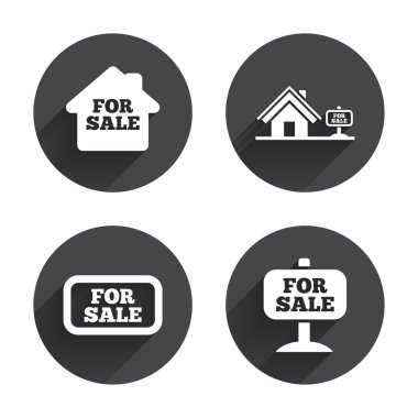 Patterns with For sale,Real estate icons.