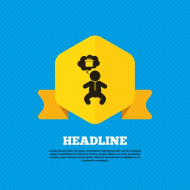 Baby infant, child icon.