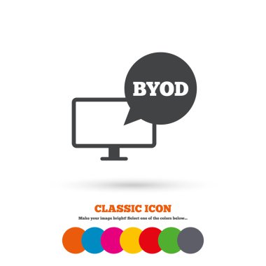 BYOD, computer icon