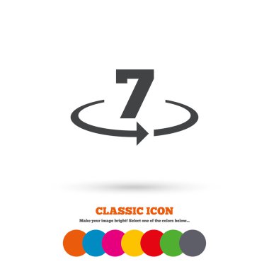 Return of goods, shopping icon