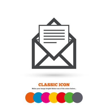 Mail, envelope, message icon