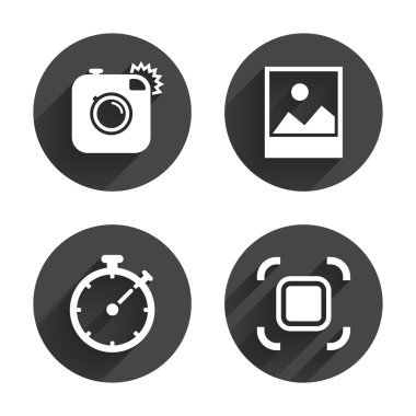 Photo camera, Autofocus icons