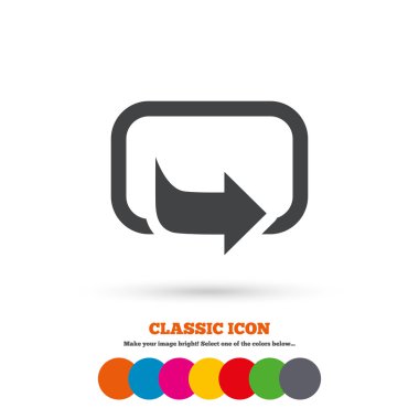 Aksiyon, paylaşım, ok simgesi