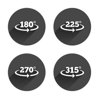 Angle degrees, Geometry icons