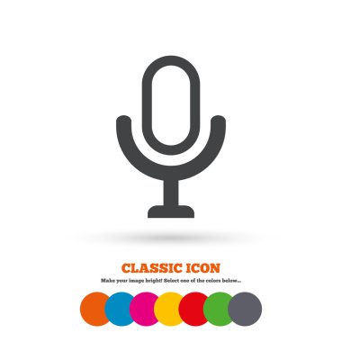 Microphone, live music icon