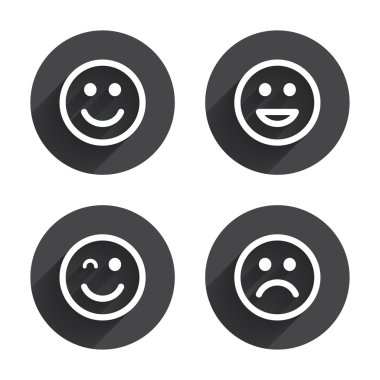 Smile, emoticons icons