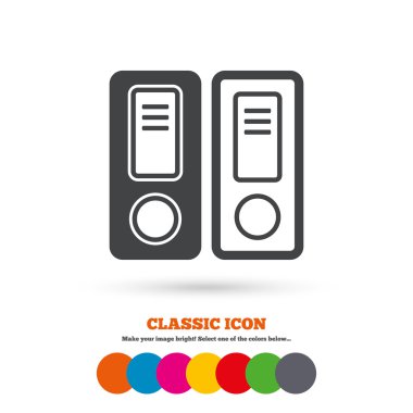 Document, folder, accounting, binder icon